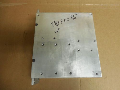 No name aluminum heat sink 7-3/8&#034; x 8&#034;x 3-1/4&#034; for sale