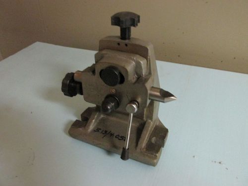 TAILSTOCK CENTER, ADJUSTABLE HEIGHT AND ANGLE.
