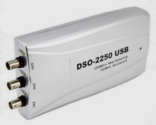 Hantek dso2250 virtual usb digital oscilloscope 100mhz 250ms/s for sale