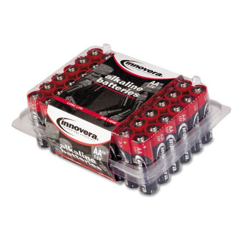 Alkaline Batteries, AA, 48/Batteries/Pack