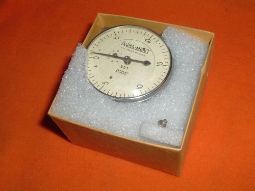 ACRA-MENT Dial Inspection Gage. 0” to .240” Travel. Used Good Condition.