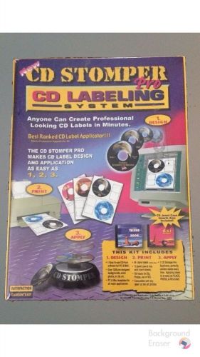 CD Stomper PRO CD / DVD Labeling System Labeler * Label Software NEVER USED!!