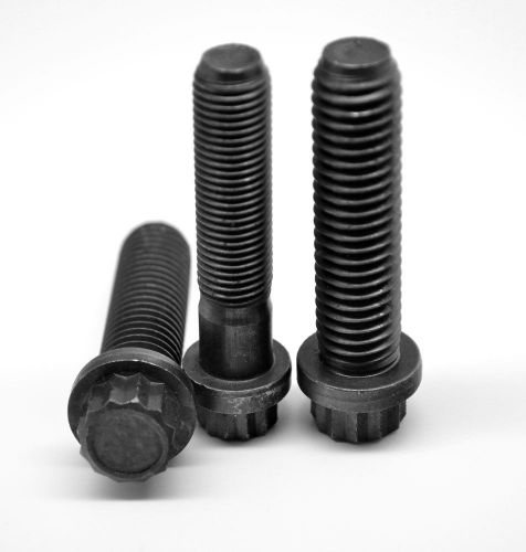 1/4-20x3/4 12-point flange screw unc alloy steel / black pk 25 for sale