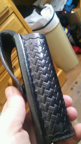 Basketweave leather ASP baton holster