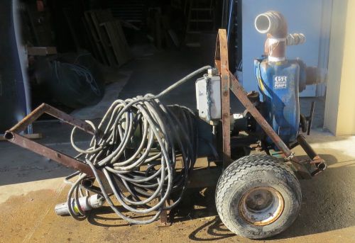Gorman-rupp 10-series 13c2b self priming 3&#034; trash water pump electric motor for sale