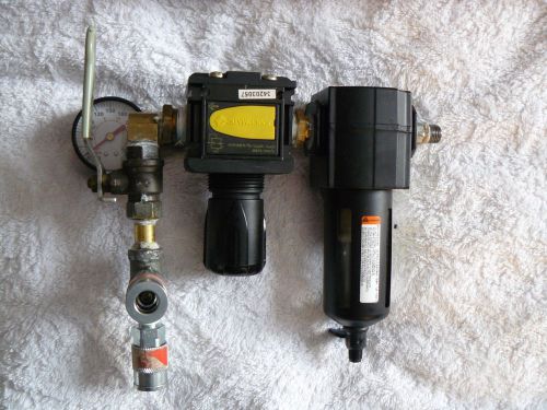 Speedaire 4zl38 air filter with joucomatic regulator gauge set for sale