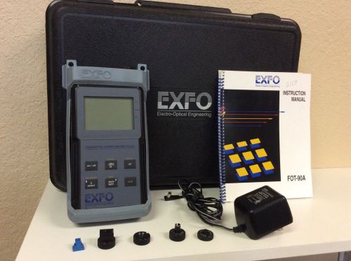EXFO FOT-90A Electro-Optical Engineering W/ Manual, Case, Charger, Book &amp; Extras