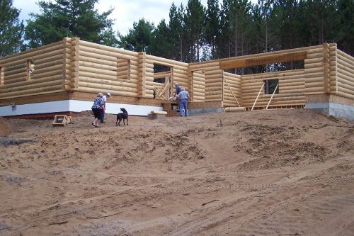 Log Cabin Package Log Home Kit Pre-cut Wall Package 12&#034; pine FULL LOG