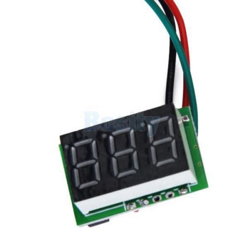 0.36 inch Digital Voltmeter DC 0-100V Green LED Panel Meter Power Monitor