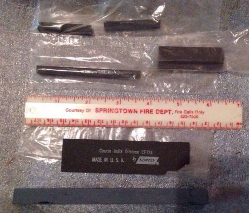 Knife Sharpeners Oilstone CF724 Norton USA lot Of 6 New And Used
