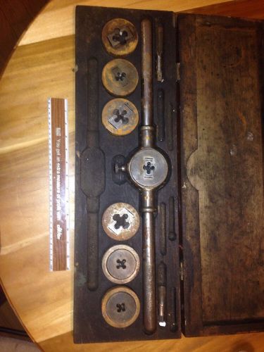 Vintage Antique Wells Brothers #6 Little Giant Tap &amp; Die Set Machinist Tools