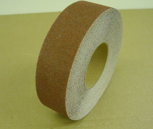 2&#034; x 12&#039; Roll Brick Red Abrasive Non Skid Anti Slip Safety Tape Grit Grip Step