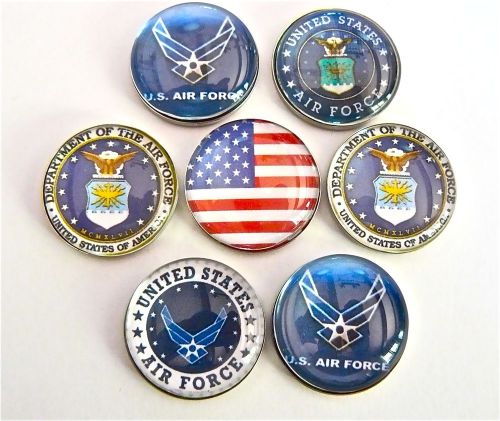 US AIR FORCE  DESIGNER PUSH TACK PINS OR MAGNETS, ID YR MESSAGES,OFFICE,LOCKER