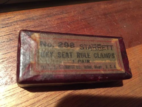 Starrett Key Seat Rule Clamps No.298