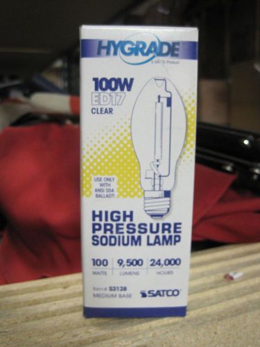 HYGRADE ED17 - CLEAR - 100W - HIGH PRESSURE SODIUM LAMP S3128