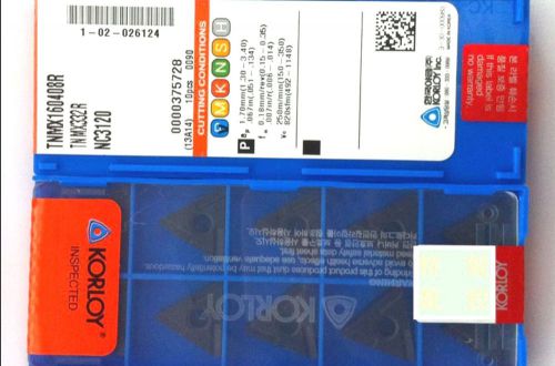 NEW in box Korloy  TNMX160408R NC3120 TNMX332R CNC   Carbide Inserts 10PCS/Box