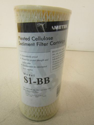 Ametek Pleated Cellulose Sediment Filter Cartridge S1-BB **Still In Plastic!**