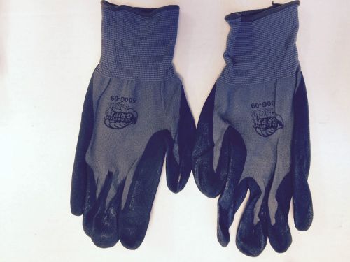 Pack of 72 Global Glove Tsunami Grip Light Nitrile Black on Gray Glove 500G SZ 9