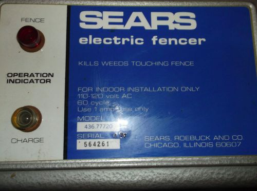 Sears Electric Fencer Model #436-77720