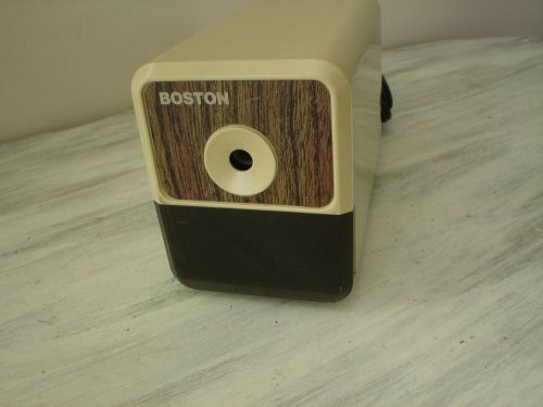 Vintage Boston Hunt  Model 18 296A Electric Pencil Sharpener Tested &amp; Works EUC