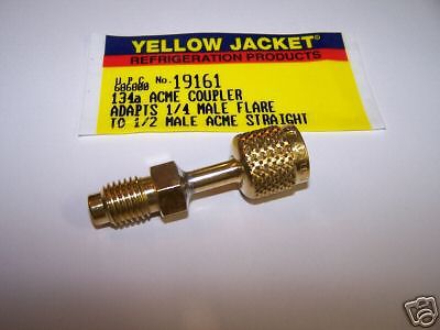 Yellow jacket ritchie quick coupler 1/4 fm x 1/2 acme for sale