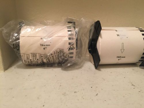 2 Rolls Of Dk-2243 Brother-Compatible (Continuous) Labels+ 2 Reusable Cartridges