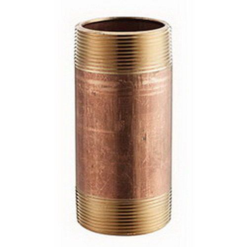 Merit brass 2048 3&#034; red brass seamless pipe nipple, 4&#034; for sale
