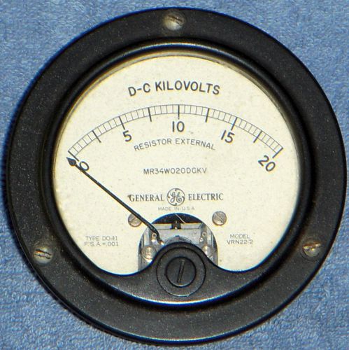 General Electric Model VRN22-2 D-C Kilovolts Resistor External MR34W020DCKV nice
