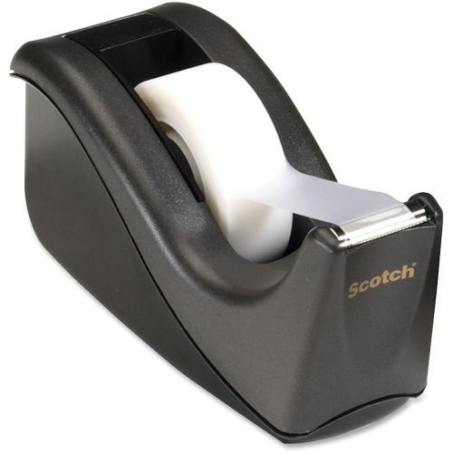 Scotch desktop tape dispenser - 1&#034;core - non-skid base -black - mmmc60bk for sale