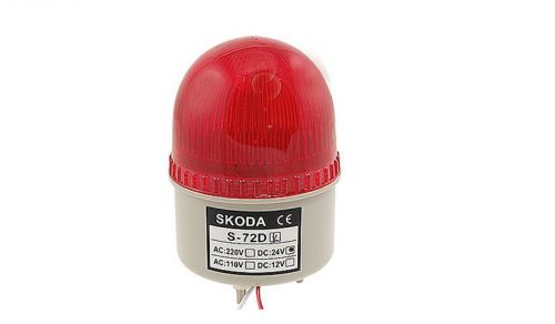 DC 24V LED Alarm Buzzer Industrial Signal Tower Lamp 90dB Red Light