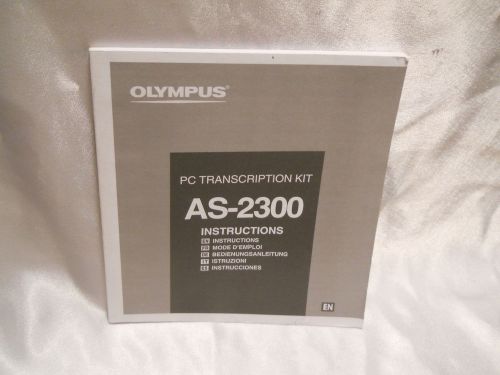 Olympus AS-2500 PC Transcription Kit Manual