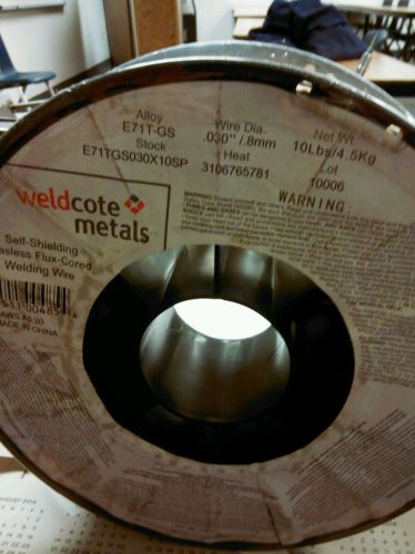 10lb .030 e71t-gs self shielding flux cored gasless weld wire for sale