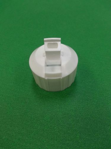 New 28mm White Plastic Flip Top Cap for Quart Containers - Lot of 50