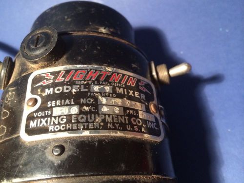 Vintage lightnin model v7 mixer with shafts and propellers for sale