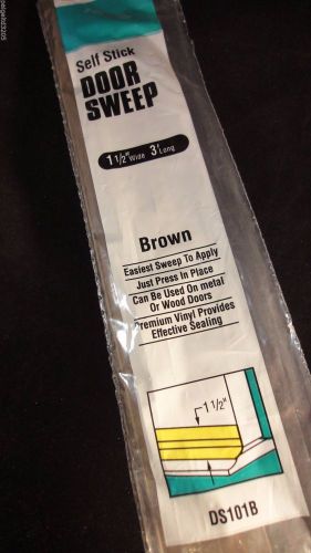 Frost king all season self stick door sweep 1-1/2&#034; w x 3&#039; long brown for sale