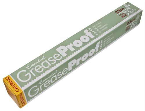 375mm x 25m Roll Grease-Proof Paper Kitchen Catering Cooking Baking Oven Butcher