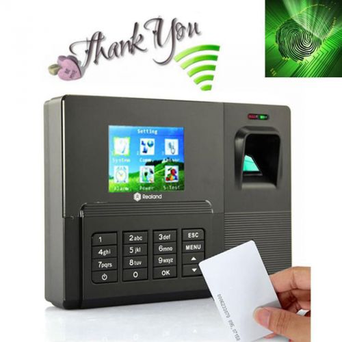 Biometric Fingerprint And ID Card Employee Attendance Time Clock With TCP/IP NEW