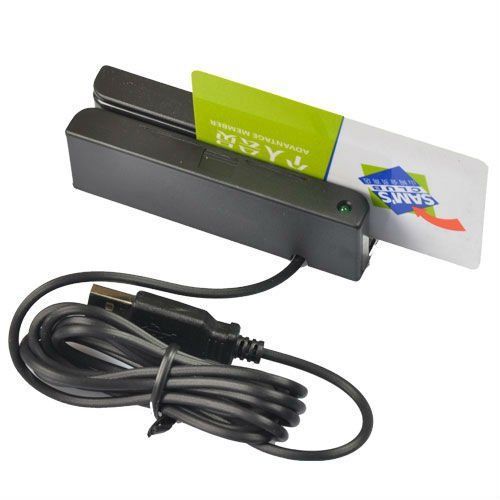 USB Magnetic Mag Stripe Credit Debit Card Reader Programmable 3 Tracks POS MSR90