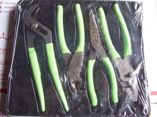 New Snap On Green 4 Pc.Cutter And Pliers set