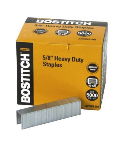 Bostitch Heavy Duty Premium Staples, 85-130 Sheets, 0.625 In. Leg, 5,000