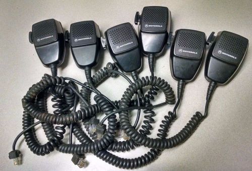 Lot of 6 Motorola Radio Microphone HMN3596A CM200 GM300 GR300 M1225 PM400 SM120