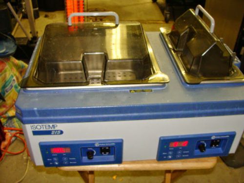 Fisher Scientific Isotemp 215 Heated Electric Dual Water Bath