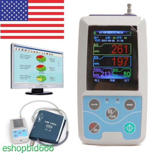 USA SHIP Ambulatory Blood Pressure Monitor Automatic 24H BP measurement+Software
