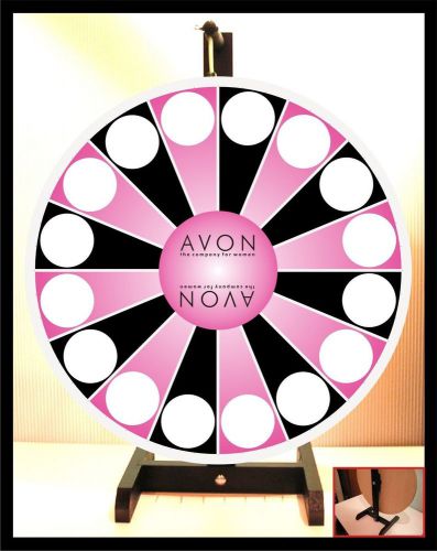 Prize wheel 18&#034; spinning tabletop portable avon for sale