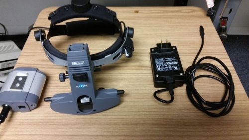 KEELER ALL PUPIL II INDIRECT OPHTHALMOSCOPE WITH BATTERY PACK EXCELLENT CONDITIO