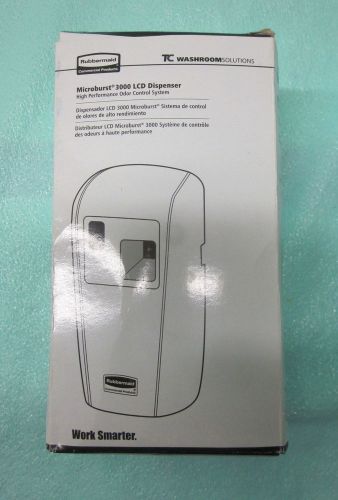New rubbermaid tc microburst odor control system 3000 lcd, white tec1793532 for sale