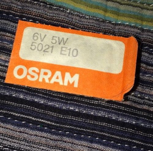Osram 5021 E10 Lamp for Microscope Illuminator. 6V 5W Bulb