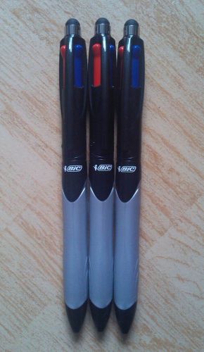 New original 3 x BIC 4 color grip STYLUS ball pen 4 inks touch screen 20% OFF