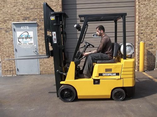 Forklift (17868) cat gc18, 3500 lbs capacity, triple mast, side shifter-
							
							show original title for sale