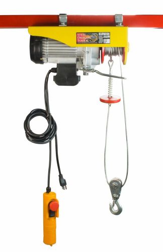 1320 lb mini electric wire hoist remote control garage auto shop overhead lift for sale
